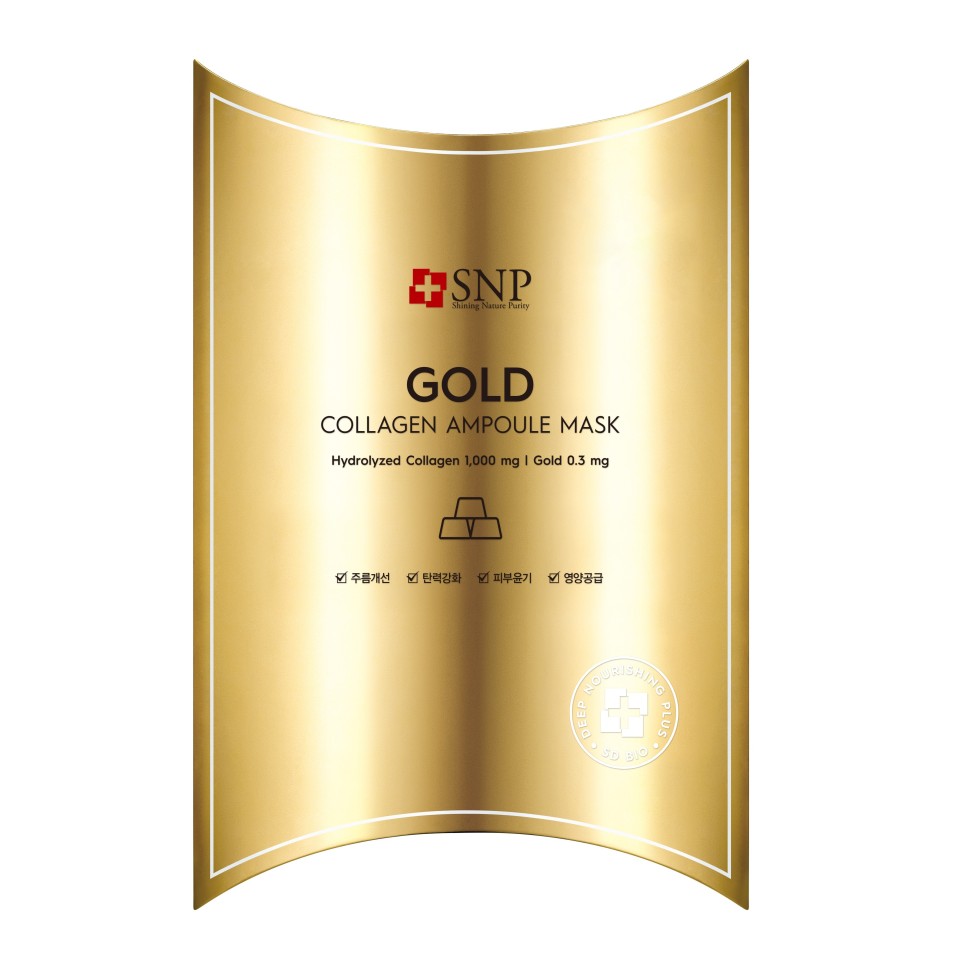 GOLD COLLAGEN AMPOULE MASK 10'S