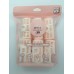 DOUBLE LAYER SPRING CLIPS HAIR ROLLERS 6PCS (PINK)