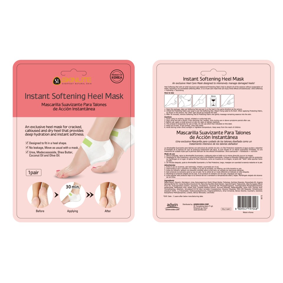 INSTANT SOFTENING HEEL MASK 1'S