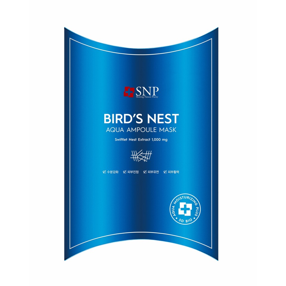 BIRD'S NEST AQUA AMPOULE MASK 10'S