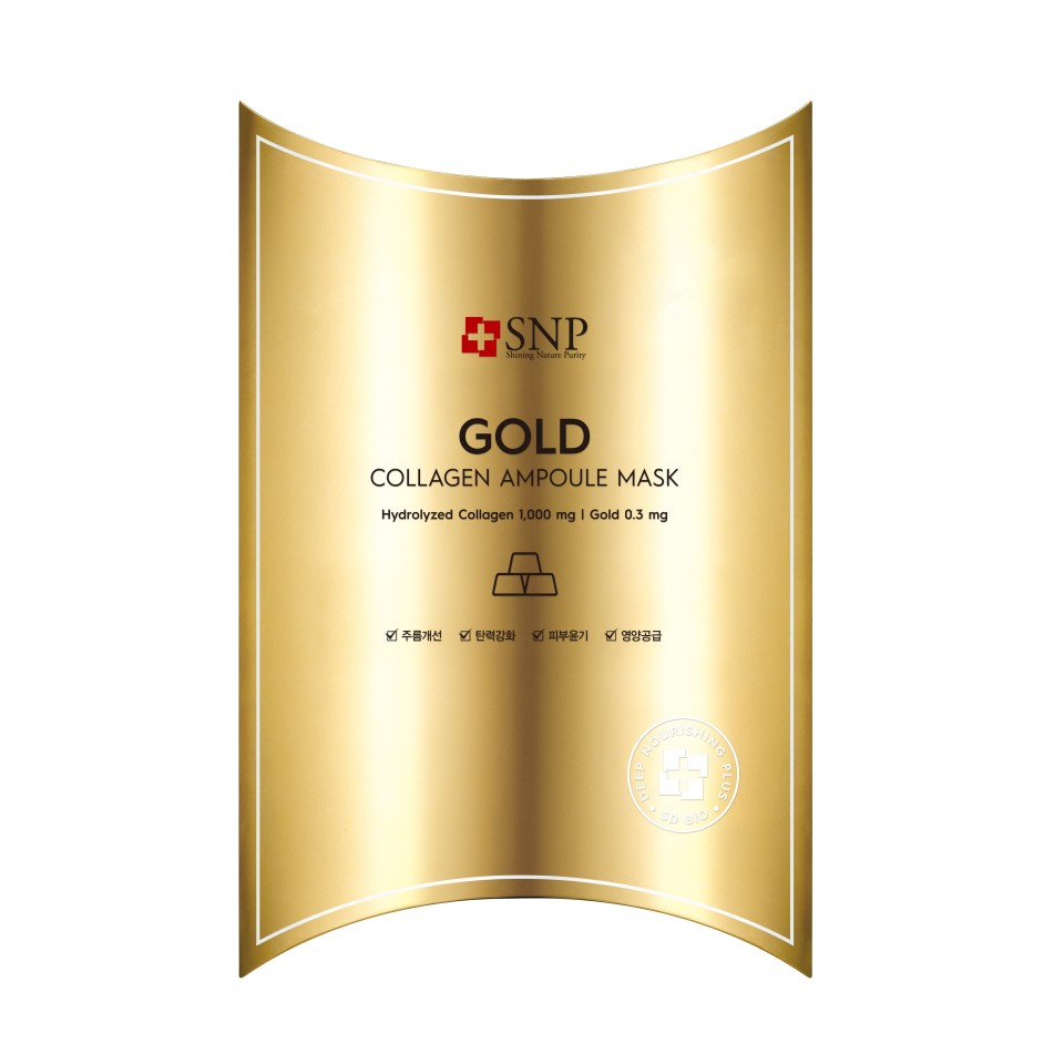 GOLD COLLAGEN AMPOULE MASK 10'S