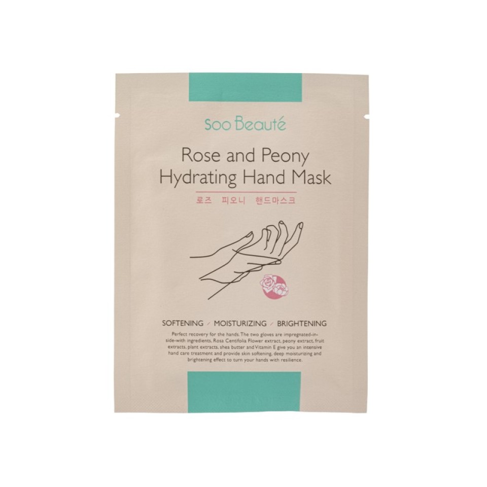 ROSE & PEONY HYDRATING HAND MASK 18ML